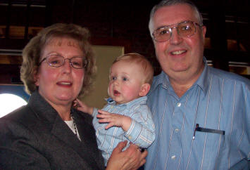 Grandma and Grandpa were priviledged to be able to attend Stephan's dedication.